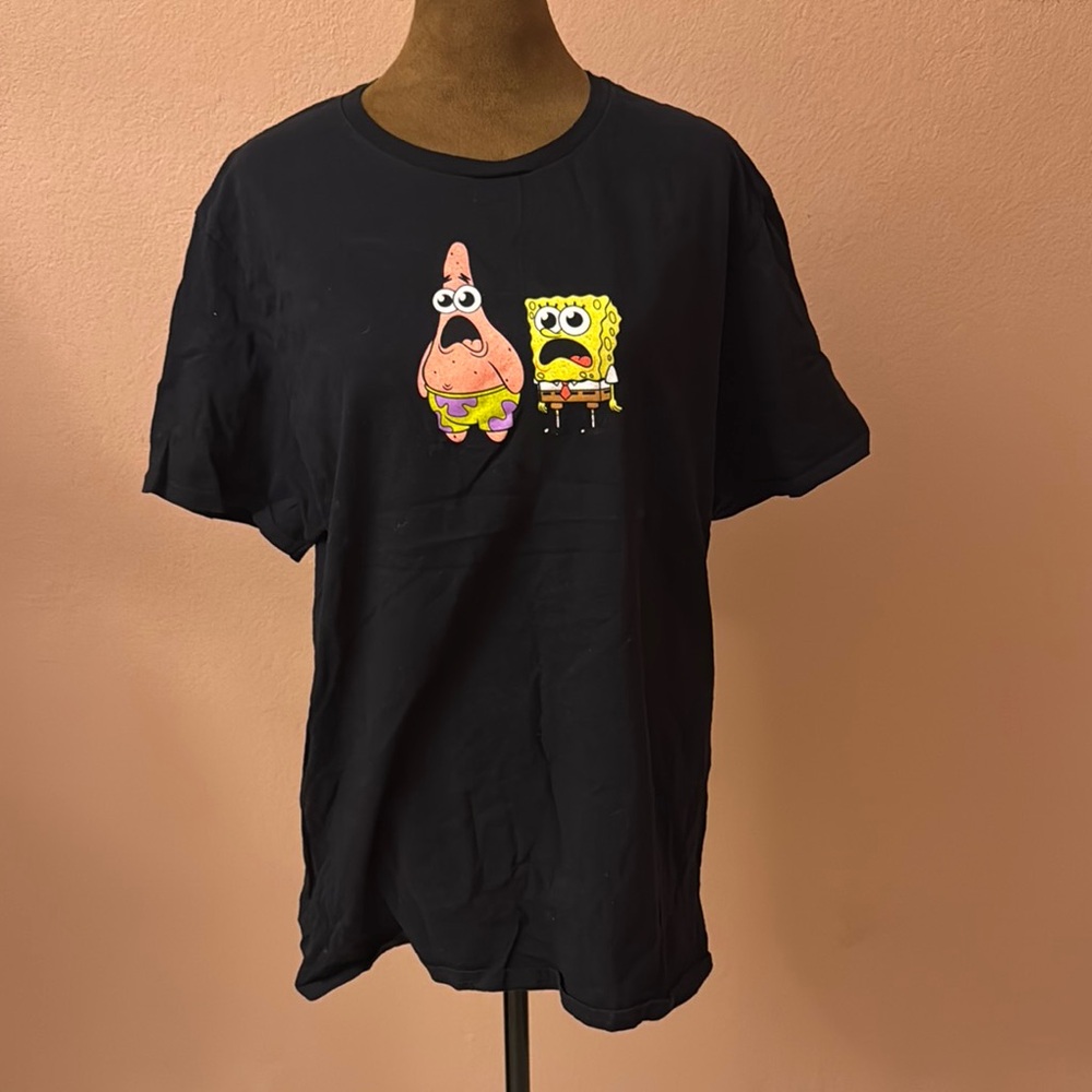 Nickelodeon Black SpongeBob Short Sleeve Shirt
